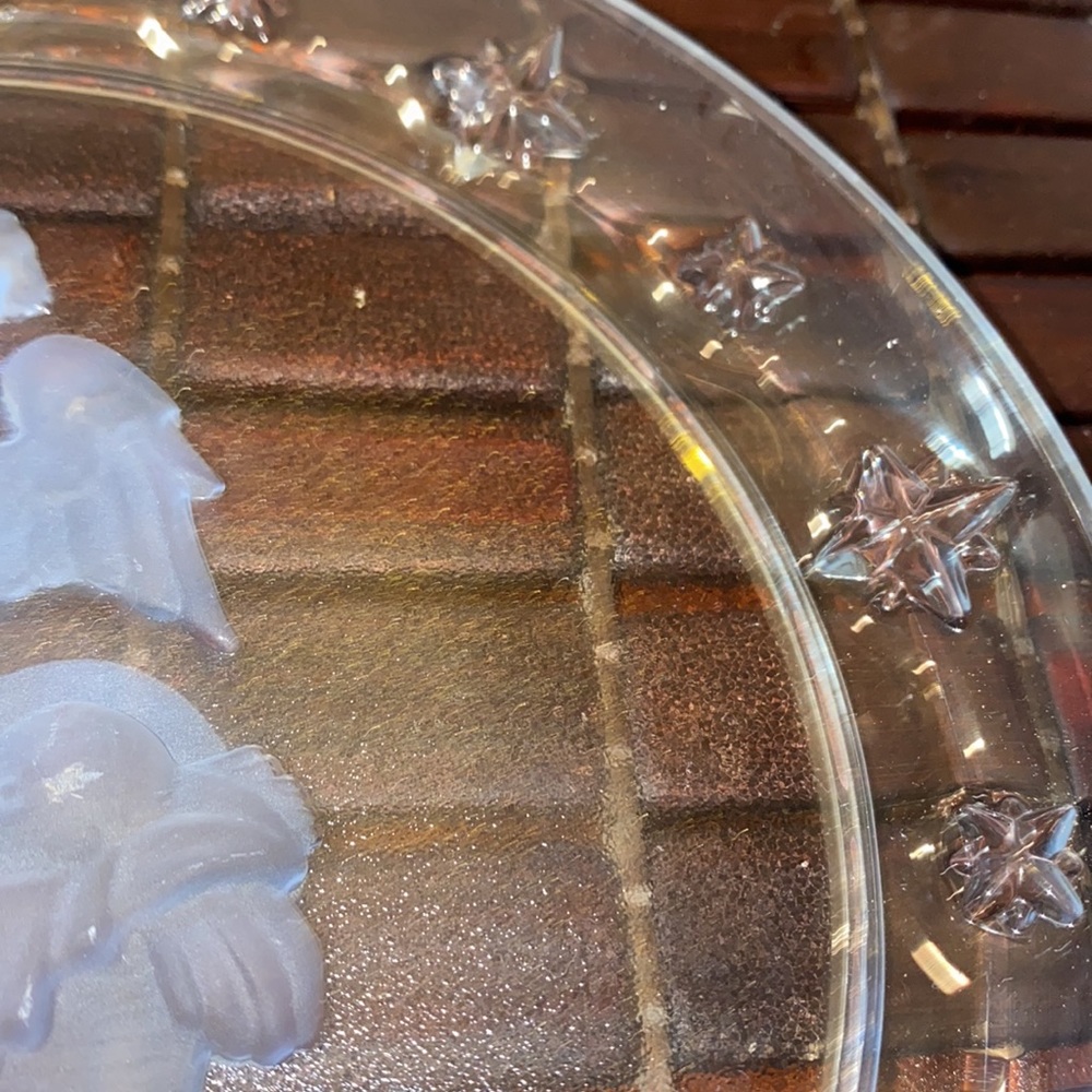 MJ Hummel 1996 Glass Nativity Plate New No Tag Or Box - Picture 4 of 4